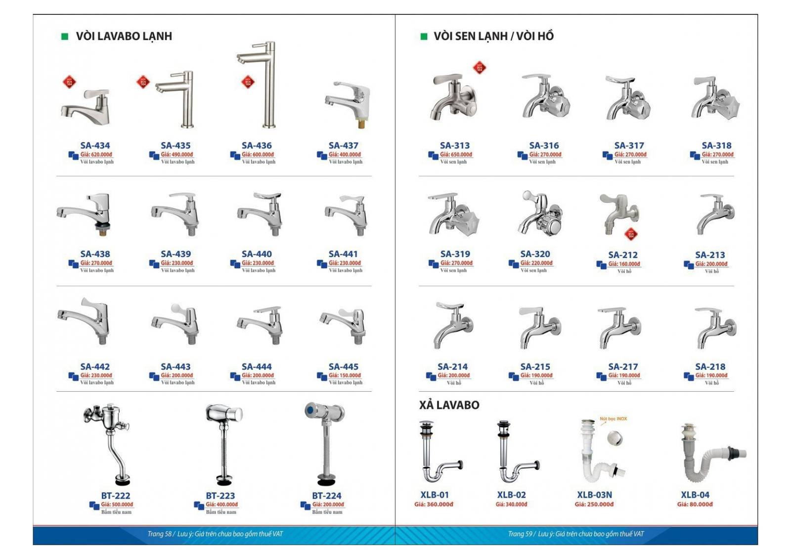 Thiết bị vệ sinh SAFANI Catalogue và bảng giá mới nhất 2024 /Page 30